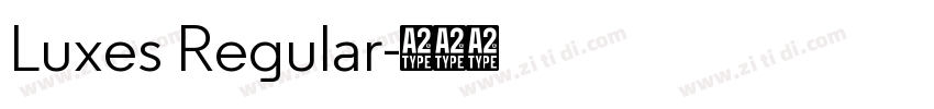 Luxes Regular字体转换